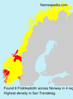 Surname Fridriksdottir in Norway Surname Fridriksdottir in Norway