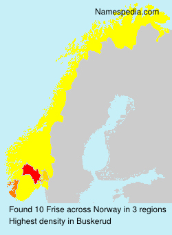 Surname Frise in Norway Surname Frise in Norway
