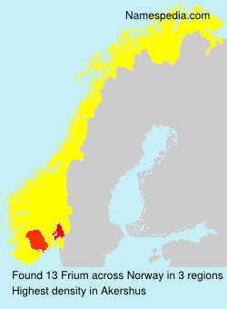 Surname Frium in Norway Surname Frium in Norway