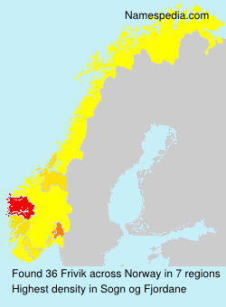 Surname Frivik in Norway Surname Frivik in Norway