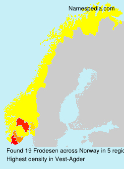 Surname Frodesen in Norway Surname Frodesen in Norway