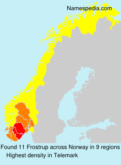 Surname Frostrup in Norway Surname Frostrup in Norway