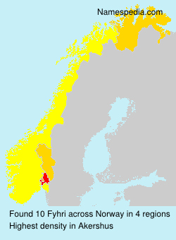 Surname Fyhri in Norway Surname Fyhri in Norway