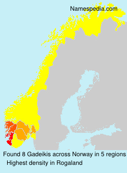 Surname Gadeikis in Norway Surname Gadeikis in Norway