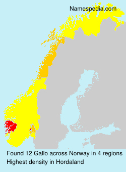 Surname Gallo in Norway