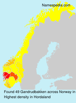 Surname Gandrudbakken in Norway Surname Gandrudbakken in Norway