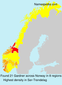 Surname Gardner in Norway Surname Gardner in Norway