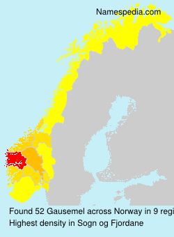 Surname Gausemel in Norway Surname Gausemel in Norway