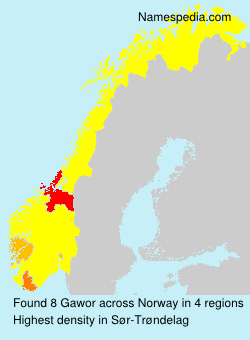 Surname Gawor in Norway Surname Gawor in Norway