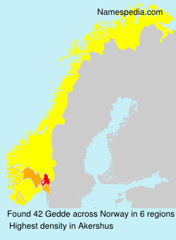 Surname Gedde in Norway Surname Gedde in Norway