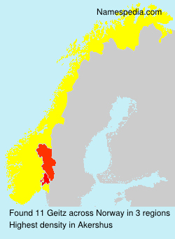 Surname Geitz in Norway Surname Geitz in Norway