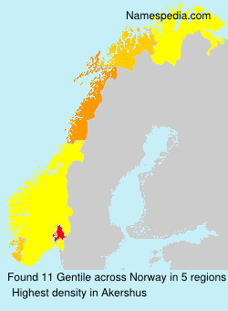 Surname Gentile in Norway Surname Gentile in Norway