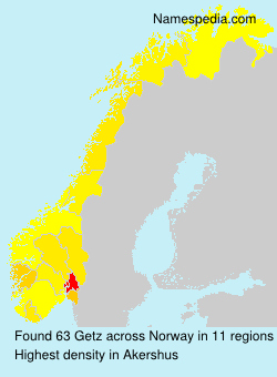 Surname Getz in Norway Surname Getz in Norway