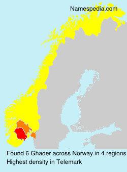 Surname Ghader in Norway Surname Ghader in Norway