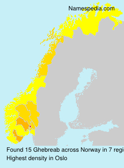 Surname Ghebreab in Norway Surname Ghebreab in Norway