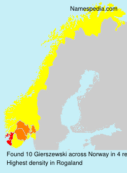 Surname Gierszewski in Norway Surname Gierszewski in Norway