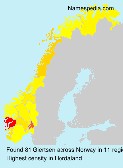 Surname Giertsen in Norway Surname Giertsen in Norway