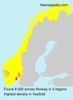 Surname Gilli in Norway Surname Gilli in Norway