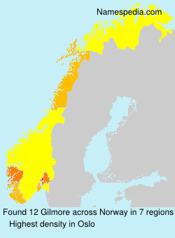 Surname Gilmore in Norway Surname Gilmore in Norway