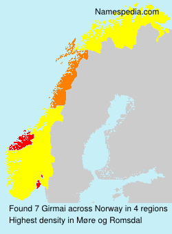 Surname Girmai in Norway Surname Girmai in Norway