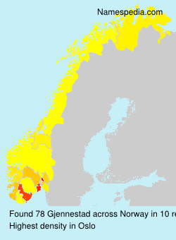 Surname Gjennestad in Norway Surname Gjennestad in Norway
