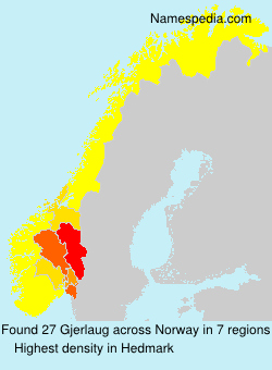 Surname Gjerlaug in Norway Surname Gjerlaug in Norway