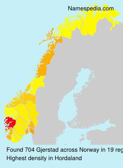 Surname Gjerstad in Norway Surname Gjerstad in Norway