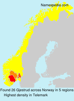Surname Gjestrud in Norway Surname Gjestrud in Norway
