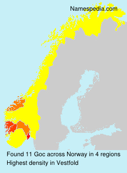 Surname Goc in Norway Surname Goc in Norway