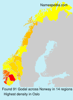 Surname Godal in Norway Surname Godal in Norway