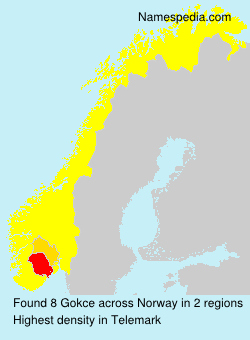 Surname Gokce in Norway