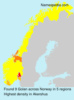 Surname Golan in Norway Surname Golan in Norway