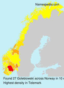Surname Golebiowski in Norway Surname Golebiowski in Norway