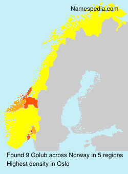Surname Golub in Norway Surname Golub in Norway