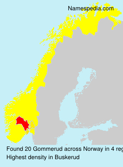 Surname Gommerud in Norway Surname Gommerud in Norway