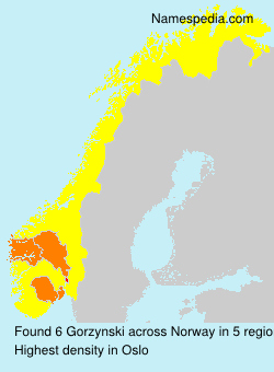 Surname Gorzynski in Norway Surname Gorzynski in Norway
