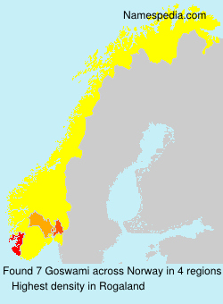 Surname Goswami in Norway Surname Goswami in Norway