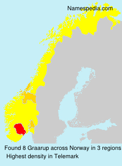 Surname Graarup in Norway Surname Graarup in Norway