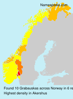 Surname Grabauskas in Norway Surname Grabauskas in Norway