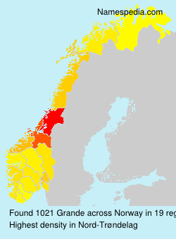 Surname Grande in Norway Surname Grande in Norway