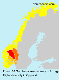 Familiennamen Granlien - Norway