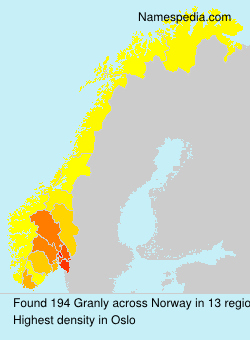 Surname Granly in Norway Surname Granly in Norway
