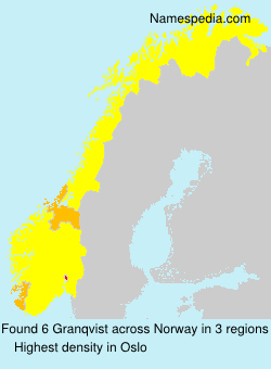 Surname Granqvist in Norway