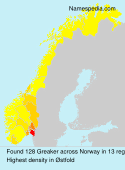 Surname Greaker in Norway Surname Greaker in Norway