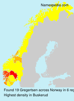 Surname Gregertsen in Norway Surname Gregertsen in Norway