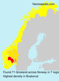 Surname Grosland in Norway Surname Grosland in Norway