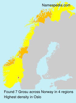 Surname Grosu in Norway Surname Grosu in Norway