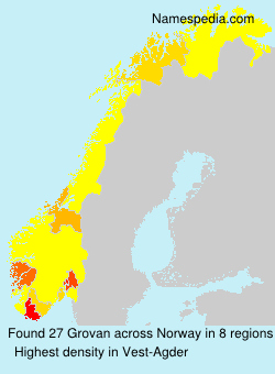 Surname Grovan in Norway Surname Grovan in Norway