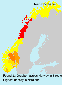 Surname Grubben in Norway Surname Grubben in Norway