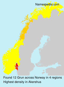 Surname Grun in Norway Surname Grun in Norway
